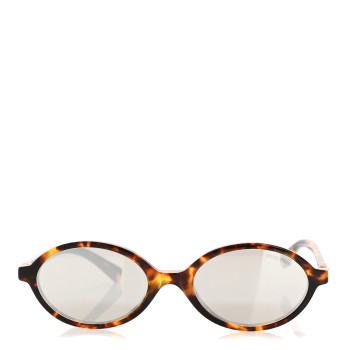 MIU MIU Acetate Oval Regard Sunglasses SMU04Z Tortoise