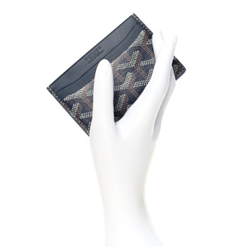 GOYARD Goyardine Saint Sulpice Card Holder Navy
