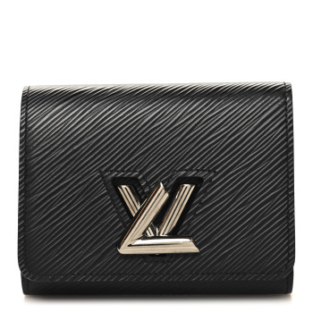 LOUIS VUITTON Epi Twist Compact Wallet Black