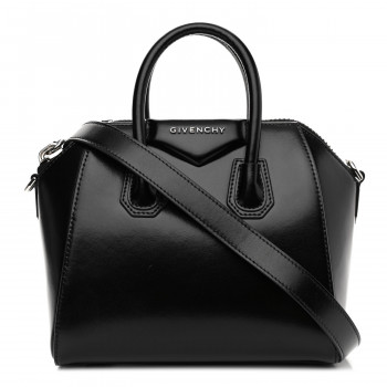 GIVENCHY Shiny Lord Calfskin Mini Antigona Black