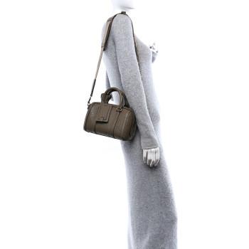 GUCCI Piuma Calfskin Jumbo GG Embossed Mini Duffle Bag Good Taupe