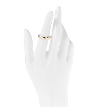 DAVID YURMAN 18K Yellow Gold 4mm Cable Edge Band Ring 51 5.75