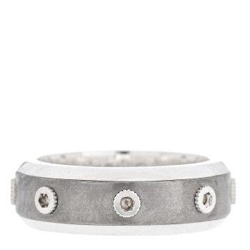 TIFFANY Sterling Silver Titanium Turbo Band Ring 62 10