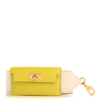 HERMES Swift Epsom Pocket Kelly Shoulder Strap Nata Lime