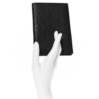 LOUIS VUITTON Empreinte Monogram Passport Cover Black