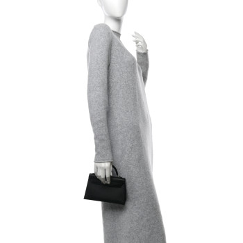 HERMES Epsom Mini Kelly Sellier 20 Black