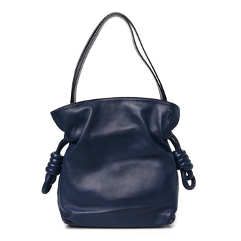 LOEWE Nappa Flamenco Knot Bag Navy
