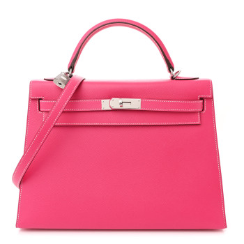 HERMES Epsom Kelly Sellier 32 Rose Tyrien