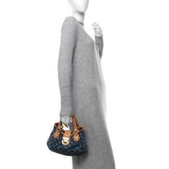 LOUIS VUITTON Monogram Denim Pleaty Blue