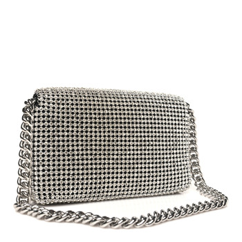MARC JACOBS The Rhinestone J Marc Mini Shoulder Bag Silver