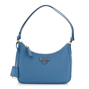 PRADA Saffiano Lux Mini Re-Edition Shoulder Bag Onda