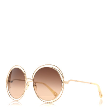 CHLOE Oversized Round Carlina Oversized Round Sunglasses CE114ST Gold