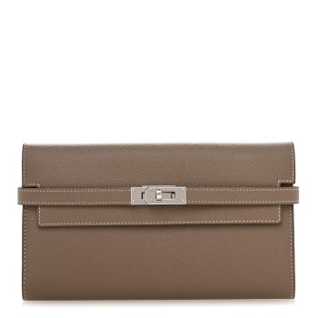 HERMES Epsom Kelly Longue Wallet  Etoupe