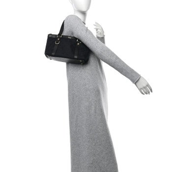 GUCCI Monogram Small Abbey Tote Black