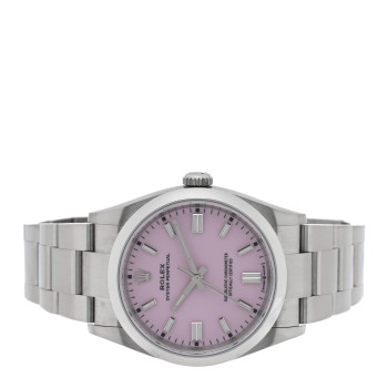 ROLEX Stainless Steel 36mm Oyster Perpetual Watch Candy Pink 126000