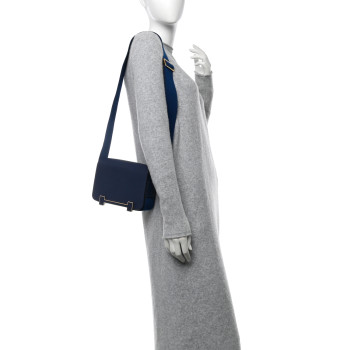 HERMES Chevre Mysore Geta Bleu Navy