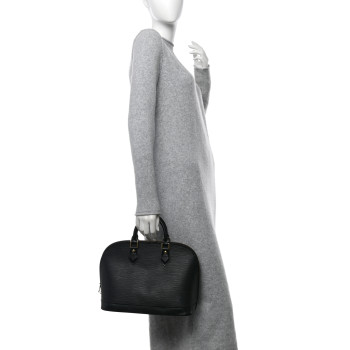 LOUIS VUITTON Epi Alma PM Black