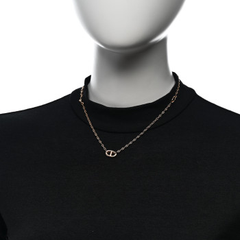 HERMES 18K Rose Gold Chaine d'Ancre Necklace ST