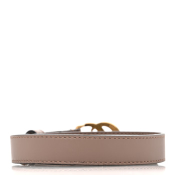 GUCCI Calfskin Double G 20mm Belt 75 30 Porcelain Rose