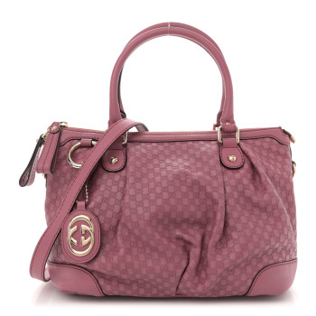 GUCCI Microguccissima Medium Sukey Top Handle Bag Vintage Rose