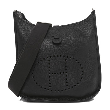 HERMES Taurillon Clemence EVELYNE III GM Raisin HERMES Taurillon Clemence EVELYNE III GM Raisin