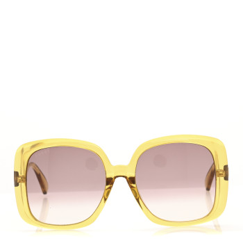 GUCCI Oversized Square Sunglasses GG0714SA Yellow