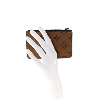 LOUIS VUITTON Reverse Monogram Zipped Romy Card Holder