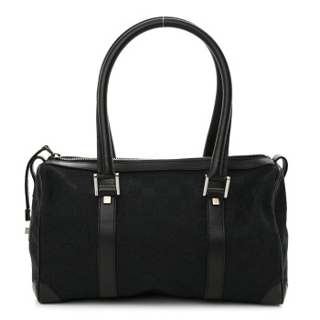 GUCCI Monogram Boston Bag Black