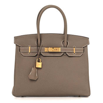 HERMES Togo Birkin 30 Etoupe