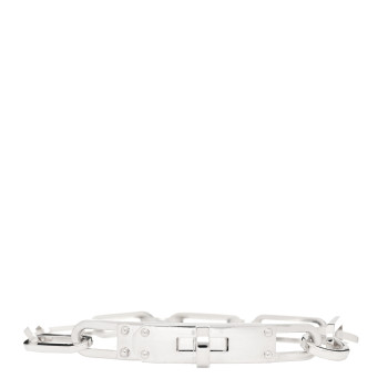 HERMES Sterling Silver Kelly Chaine Bracelet