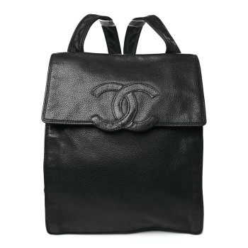 CHANEL Caviar Backpack Black