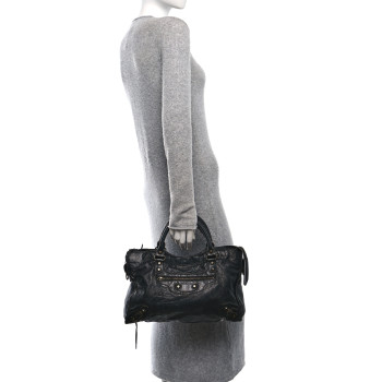 BALENCIAGA Agneau Classic Hardware City Black
