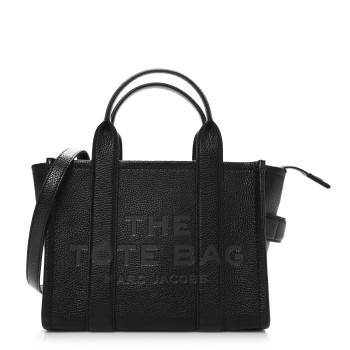 MARC JACOBS Grained Calfskin Small The Tote Bag Black