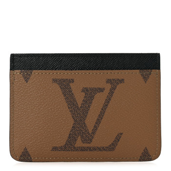 LOUIS VUITTON Reverse Monogram Side Up Coin Holder