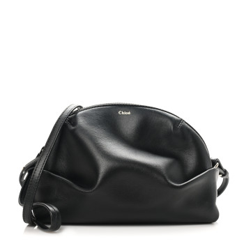 CHLOE Calfskin Mini Judy Shoulder Bag Black