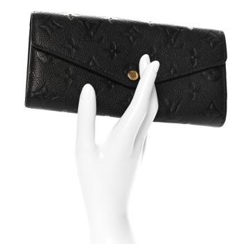 LOUIS VUITTON Empreinte Sarah Wallet NM Black