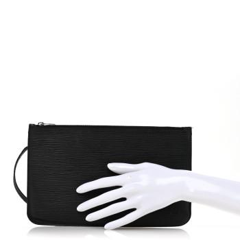 LOUIS VUITTON Epi Neverfull Pochette MM GM Black