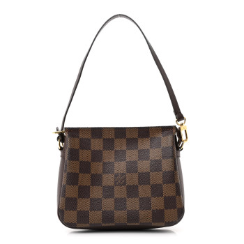 LOUIS VUITTON Damier Ebene Trousse Make Up Bag Pochette