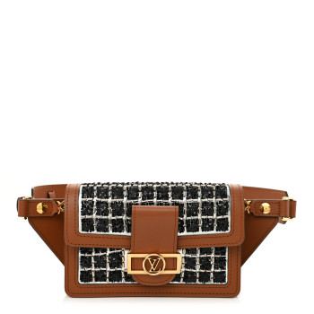 LOUIS VUITTON Tweed Sequin Dauphine Mini Bumbag