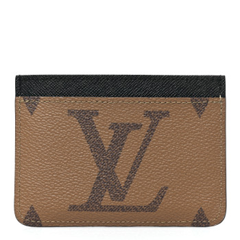 LOUIS VUITTON Reverse Monogram Side Up Card Holder