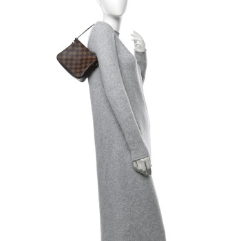 LOUIS VUITTON Damier Ebene Trousse Make Up Bag Pochette