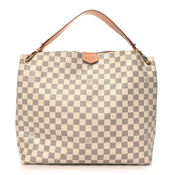 LOUIS VUITTON Damier Azur Graceful MM Rose Ballerine