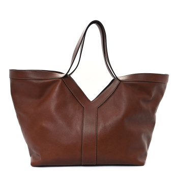SAINT LAURENT Calfskin Y Tote Brick