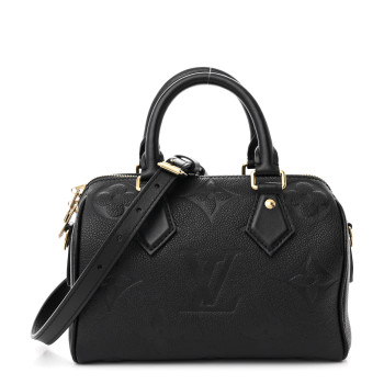 LOUIS VUITTON Empreinte Monogram Giant Speedy Bandouliere 20 Black LOUIS VUITTON Empreinte Monogram Giant Speedy Bandouliere 20 Black
