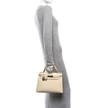HERMES Epsom Verso Kelly Sellier 28 Nata Ocre