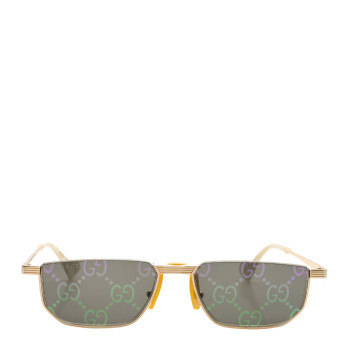 GUCCI Metal Logo Sunglasses GG0627S Gold Multicolor