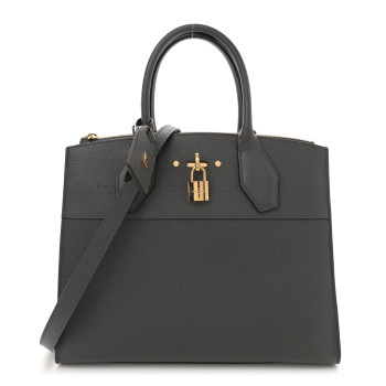 LOUIS VUITTON Taurillon City Steamer MM Gris