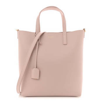 SAINT LAURENT Calfskin Toy Shopping Tote Marble Pink