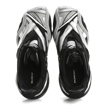 BALENCIAGA Rubber Womens Mesh Tyrex Sneakers 36 Black Grey
