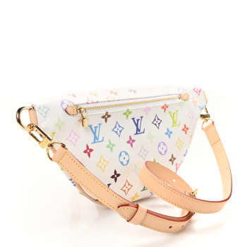 LOUIS VUITTON LV X TM Monogram Multicolor High Rise Bumbag White LOUIS VUITTON LV X TM Monogram Multicolor High Rise Bumbag White